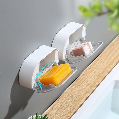 Wall-mounted Drainage Punching Free Soap Holder With Lid
