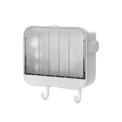 Bathroom Creative Soap Box With Cover Wall Hanging Without Holes
