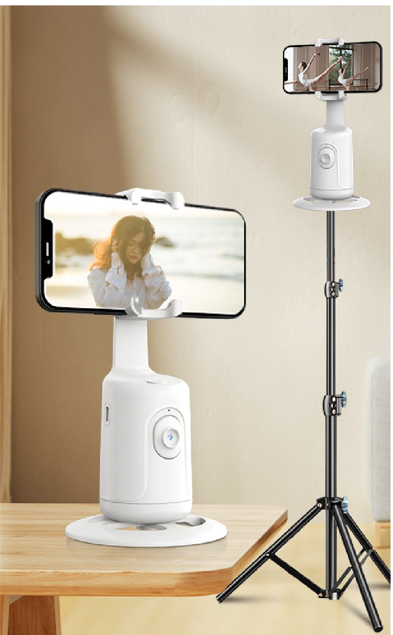 360 Degree  Ai Intelligent Humanoid Recognition And Face Tracking Phone Holder for your Social Live Stream